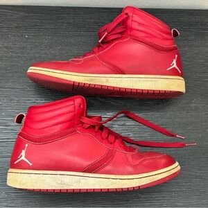 Nike Air Jordan Heritage Red Basketball Shoes Sneakers 886310-601 Boys 6Y